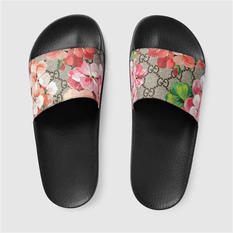 gucci bloom slides farfetch|Gucci gg blooms slides.